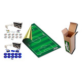 Kit Campo Futebol P/ Jogo Botão Em Cartão Duplex + 2 Times