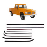Kit Canaleta Pestana Borracha Vidro F-75 F75 Pick Up Willys