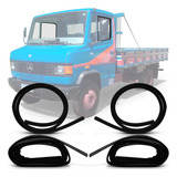 Kit Canaleta + Pestana Vidro Porta Caminhão Mercedes 1218 
