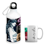 Kit Caneca Porcelana + Garrafa Squeeze Da Taylor Swift