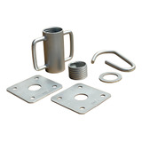 Kit Caneco Completo P/ Escoras C/ Rosca Arruela Bases Gancho
