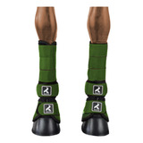 Kit Caneleira E Cloche Cavalo Proteção Ranchetex Verde 