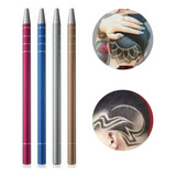 Kit Caneta Desenho Capilar + 10 Lâminas Barbeiro + 1 Pinça