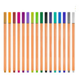 Kit Caneta Fineliner 24 Cores Ponta Fina 0.4mm Promoção