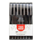 Kit Caneta Nankin Pointliner 07 Unidades