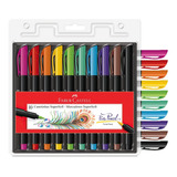 Kit Canetinha Brush Pen Faber Castell. Lettering, Desenho