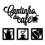 Kit Cantinho Do Café 4 Peças