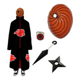 Kit Capa Akatsuki + Máscara Tobi