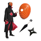 Kit Capa Akatsuki + Máscara Tobi