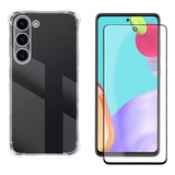 Kit Capa Anti Impacto Para Samsung Galaxy A54 5g + Pelicula Cor Transparente