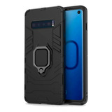 Kit Capa Armor + Suporte Veicular Glue Nord Para Samsung S10 Cor Preto Samsung Galaxy S10