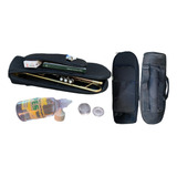 Kit Capa Bag Trompete Mochila Espumada Reforçado Oleo+graxa