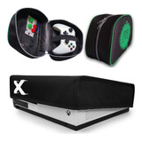 Kit Capa + Bolsa Case Para Controle Xbox One Estojo Protetor