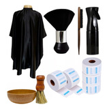 Kit Capa Borrifador Gola Esp Cumbuca Esc Barber Profissional