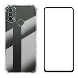Kit Capa Capinha Case + Pelicula P/ Motorola Moto E40