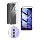 Kit Capa Capinha + Pelicula 3d + P Camera Para Galaxy M15 5g