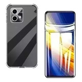 Kit Capa Capinha + Pelicula Hidrogel Gel P/ Moto Edge 40 Neo