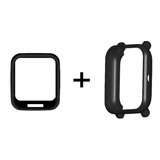Kit Capa Case Bumper Tpu+ Película 3d Proteção Amazfit Bip U