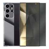 Kit Capa Case Para Galaxy S24 Ultra + Pelicula Privacidade