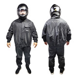 Kit Capa Chuva Blusa Calça Impermeavel Moto Nylon Egg