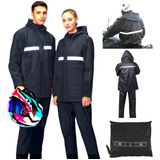 Kit Capa Chuva Moto Impermeavel Motoboy Reforçada Motoqueiro