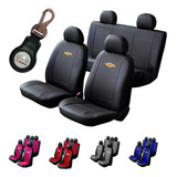 Kit Capa Couro Banco Carro Chevrolet Chaveiro + Brinde