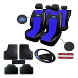 Kit Capa Couro Banco Carro Tapete Volante Ford + Promoção