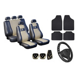 Kit Capa Couro Tapete Pedaleira Volante Logan 2008 A 2019
