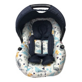Kit Capa De Bebê Conforto E Redutor - Dino Azul