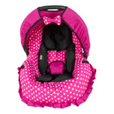 Kit Capa De Bebê Conforto E Redutor - Pink Bola Branca