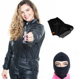 Kit Capa De Chuva Pantaneiro Feminina Impermeável + Touca Ninja + Galocha Moto Motoqueiro Motociclista Pronta Entrega