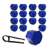 Kit Capa De Parafuso Vw Amarok Chave 19 20 Pçs Azul 