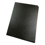 Kit Capa Encadernação A4 - Preta Couro + Cristal Line 100un