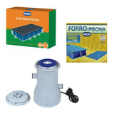 Kit Capa + Forro + Filtro Bomba P/ Piscina 5000 Litros - Mor