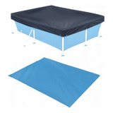 Kit Capa + Forro Para Piscina 2000 Litros - 2,41m X 1,94m