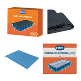 Kit Capa + Forro Para Piscina Premium 6200 Litros - Mor