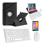 Kit Capa Preto /teclado/mouse/pel Galaxy Tab
