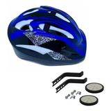 Kit Capacete E Roda Lateral Bicicleta Infantil Aro 12 A 20