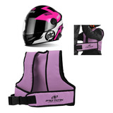 Kit Capacete Etceter Kids + Colete