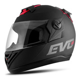 Kit Capacete Moto Fechado Modelo G8 Viseira Cristal + Fumê