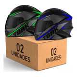 Kit Capacete Protork Lançamento R8 Liberty 2 Unidades Oferta