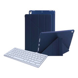 Kit Capinha P/iPad 7-8-9 Smart Case 10.2 + Teclado Bluetooth