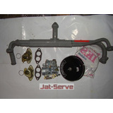 Kit Carburação Simples Vw Ar Coletor Fusca1500 Carb Brosol
