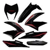 Kit Carenagem Completo Nxr 150 Bros 2013 Preto Adesivo