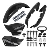 Kit Carenagem Fan 125 Com Adesivos + Kit Parafusos Completos