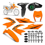 Kit Carenagem + Parafusos + Painel Honda Bros 150 2010 Mix