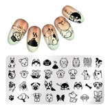 Kit Carimbo Unha Nail Art 4 Placas Born Pretty Gato Emoji 