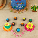 Kit Carimbos Juninos Blue Star Marcar Docinho Brigadeiro Cor Rosa