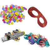 Kit Carnaval Colorido Espuma+confete+serpentina Festa Folia