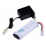 Kit Carregador 7,2v + Bateria Para Carrinho 7,2v 1800mah